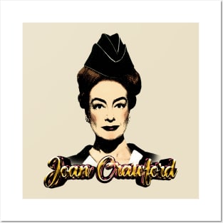 Joan Crawford - Engraving Style Posters and Art